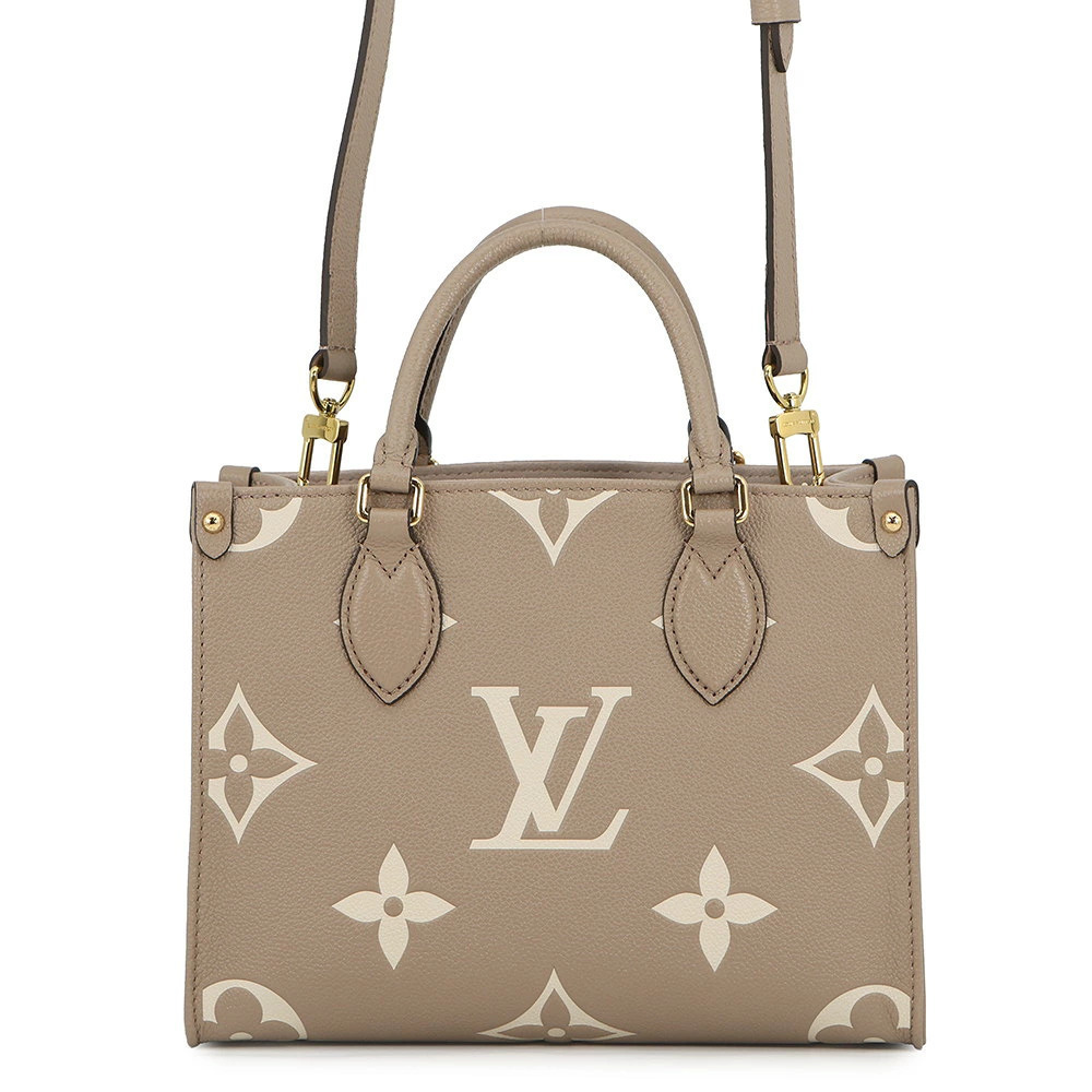 Louis Vuitton Monogram Empreinte On The Go Handbag Bicolor Tote Bag Shoulder
